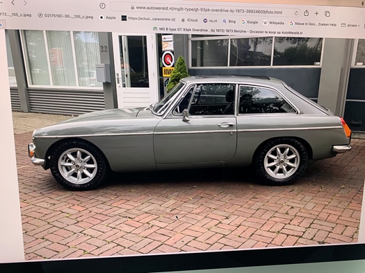 1973 MG B  GT oldtimer te koop