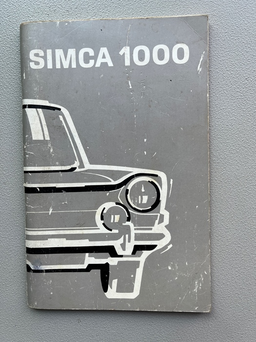 Instructieboekje Simca 1000 te koop