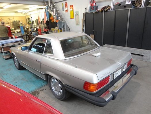 1976 Mercedes 450SL W107 silver oldtimer te koop