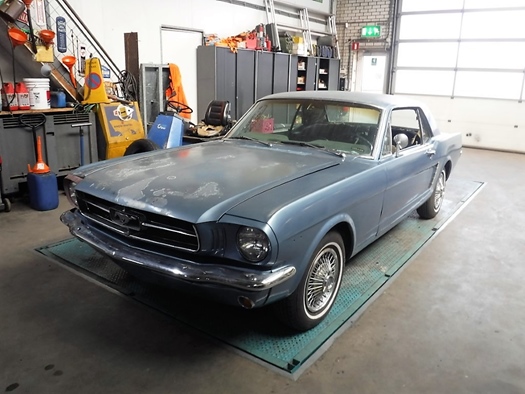 1965 Ford Mustang 65 blue oldtimer te koop