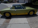 1973 Porsche 914 mosgroen oldtimer te koop