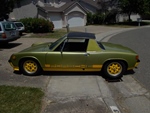 1973 Porsche 914 mosgroen oldtimer te koop