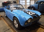 1962 Triumph TR4 blue Surrey top oldtimer te koop