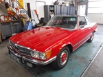 1972 Mercedes 450SL 72 red oldtimer te koop