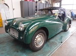 1960 Triumph TR3 small mouth green oldtimer te koop