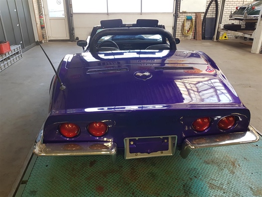 1973 Chevrolet Corvette 73 cabrio purple oldtimer te koop