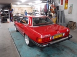 1985 Mercedes 380SL W107 Roadster red oldtimer te koop