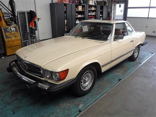 1985 Mercedes 380SL Creme 35279 oldtimer te koop