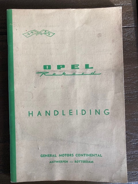 Handleiding Opel Rekord  te koop