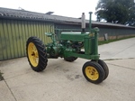 1937 John Deere A Unstyled on round spoke rears oldtimer tractor te koop