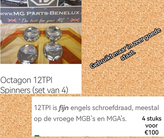 Octagon 12 TPI spinners te koop te koop