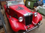 1953 MG TD red 27236 oldtimer te koop