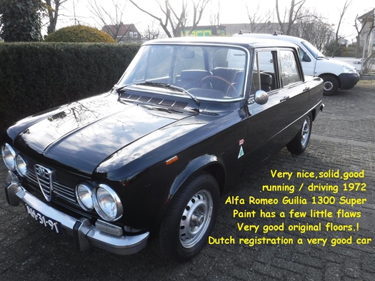 1972 Alfa Romeo Giulia 1300 Super oldtimer te koop