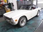 1971 Triumph TR6 white nr 3813 oldtimer te koop