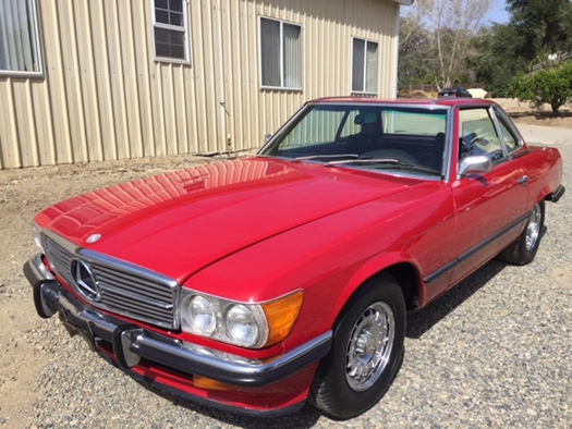 1972 Mercedes 350SL W107 72 red 5582 oldtimer te koop