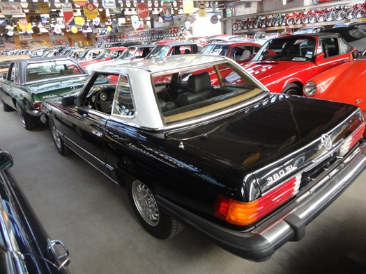 1982 Mercedes 380SL 82 black oldtimer te koop