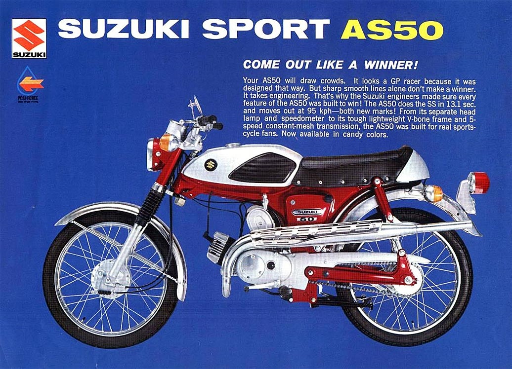 1969 Suzuki AS 50 oldtimer bromfiets te koop