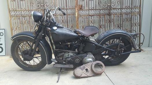 1936 Harley-Davidson Knucklehead vooroorlogse oldtimer motorfiets te koop