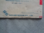 Zeer Zeldzame Datsun 240Z Sports Owners Manual oldtimer te koop