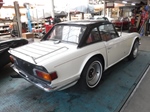 1971 Triumph TR6 white nr 3813 oldtimer te koop