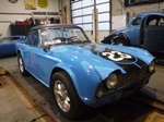 1962 Triumph TR4 blue Surrey top oldtimer te koop