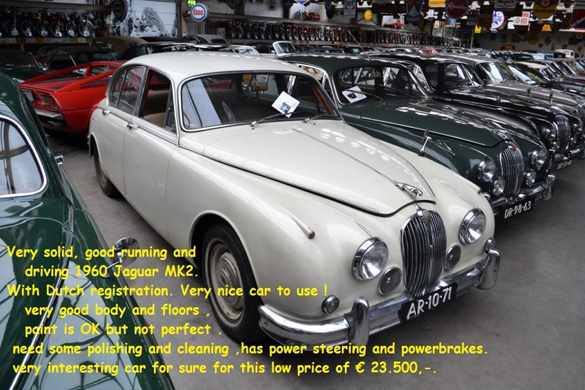 1960 Jaguar MK2 - wit oldtimer te koop