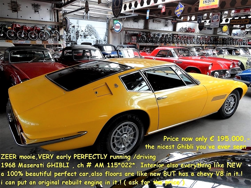 1968 Maserati Ghibli oldtimer te koop